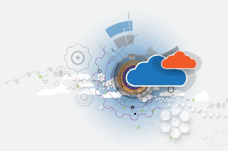 Two clouds illustrating concept of cloud integration