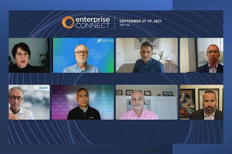 Screen grab of executive panel at Enterprise Connect