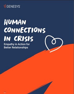 Cover image of Genesys "Human Connections in Crisis" whitepaper