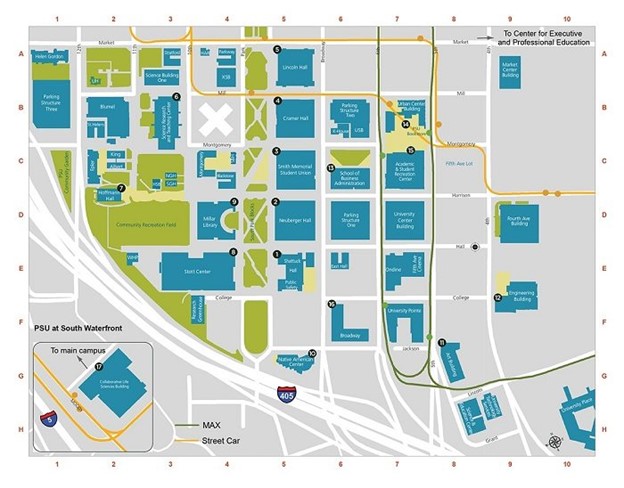 A campus map