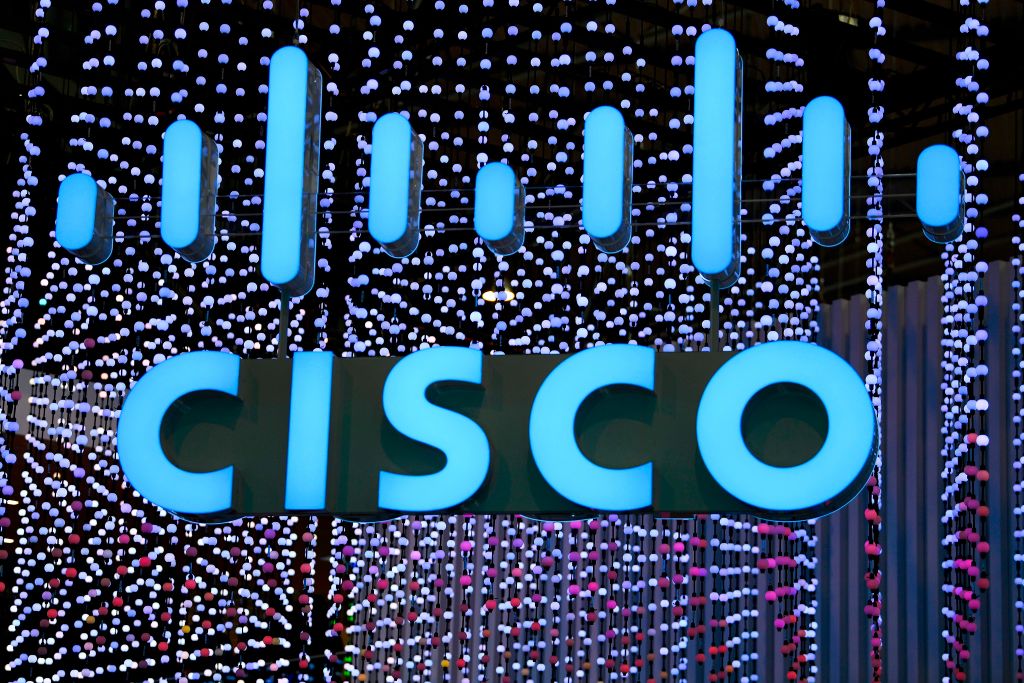 Cisco logo as seen at Mobile World Congress