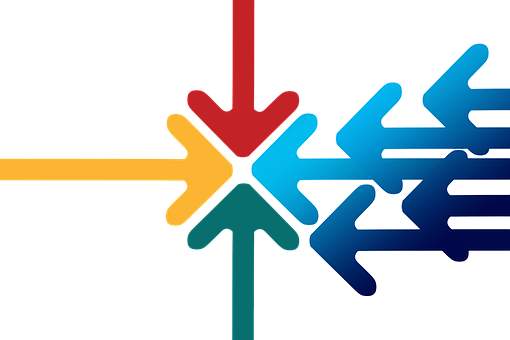 Arrows showing integration