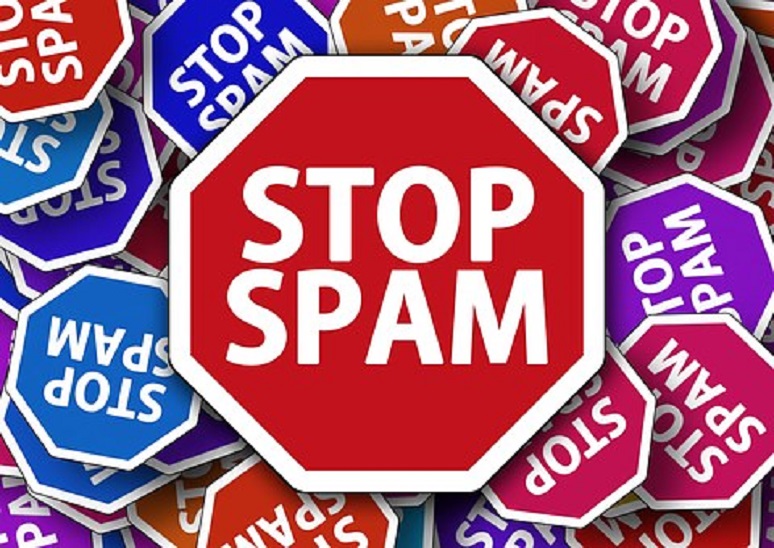 Stop spam collage