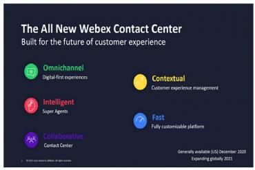5 pillars of Cisco's new Webex Contact Center