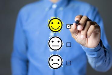 Customer satisfaction emojis