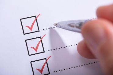 Picture of a checklist