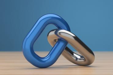 Picture of two links of a chain