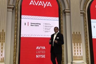 Avaya CEO Jim Chirico speaking at investor day