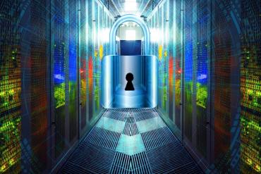 photo illustration showing cyber lockdown