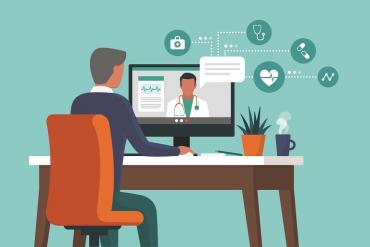 A telehealth appointment 