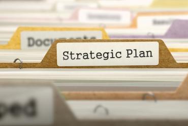 Old-school Strategic Plan file folder