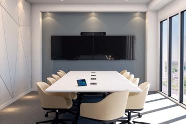 Poly devices in conference room