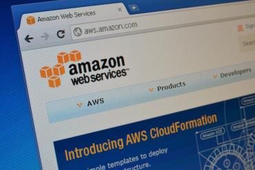 A screen capture of the Amazon Web Services portal