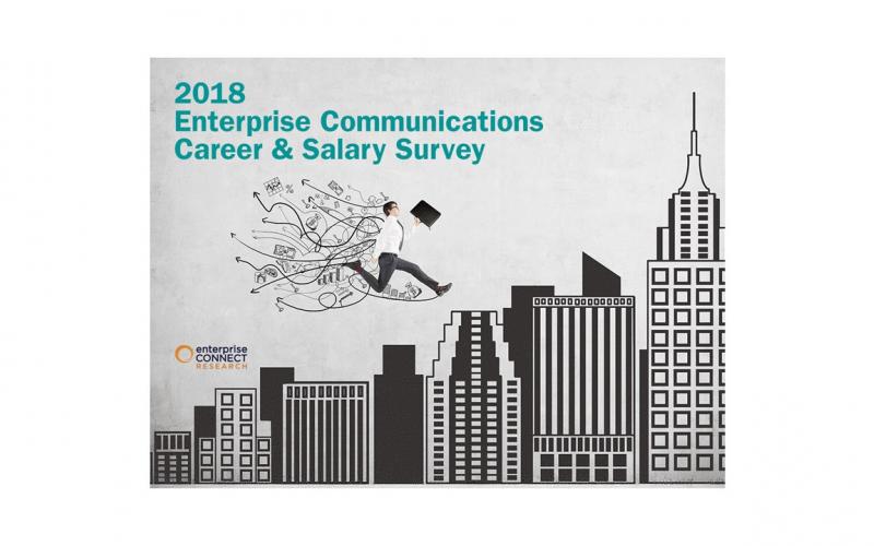 Enterprise Connect Research 2018 Career & Salary Survey cover slide
