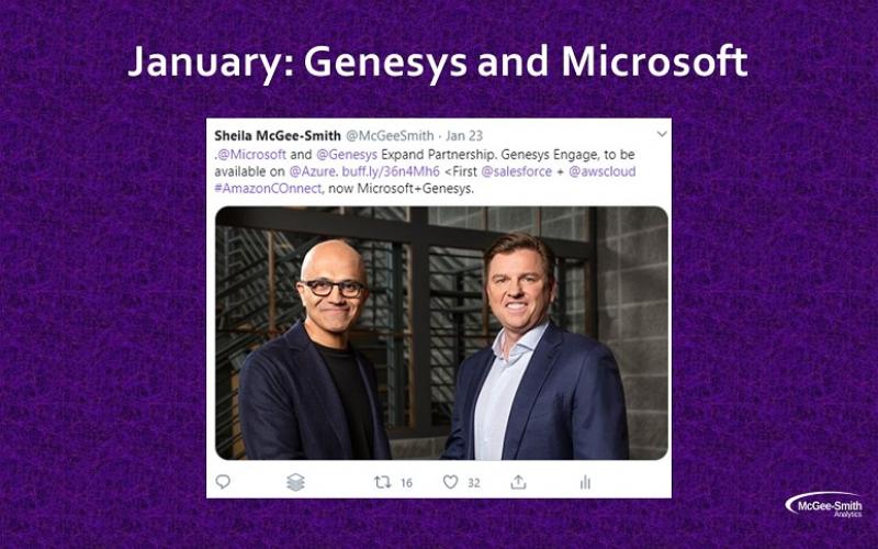 Photo of Microsoft, Genesys CEOs