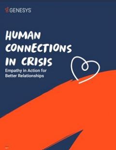 Cover image of Genesys "Human Connections in Crisis" whitepaper