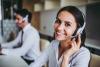 Picture of smiling contact center agent